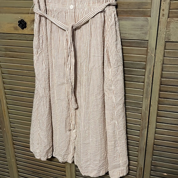 Vintage Brownstone Studio short sleeve, striped, button down dress Size XL - Picture 3 of 8